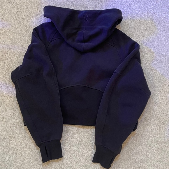 EUC Lululemon Scuba Oversized 1/2 Zip Hoodie Black Size XS/S - Picture 4 of 5